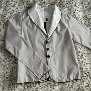 NWT Joseph Ribkoff White & Black Pinstripe Blouse